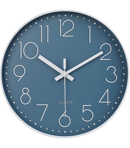 Amazon.com: Crosstime Wall Clock Silent Non Ticking Indoor Outdoor